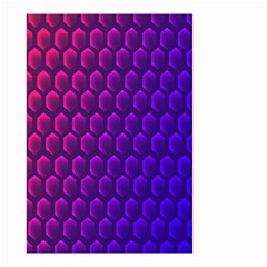 Hexagon Widescreen Purple Pink Small Garden Flag (two Sides) by Mariart