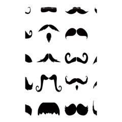 Mustache Man Black Hair Style Shower Curtain 48  X 72  (small) 