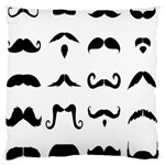 Mustache Man Black Hair Style Standard Flano Cushion Case (One Side) Front