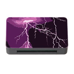 Lightning Pink Sky Rain Purple Light Memory Card Reader With Cf by Mariart