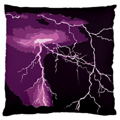 Lightning Pink Sky Rain Purple Light Standard Flano Cushion Case (one Side)