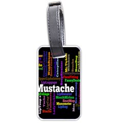 Mustache Luggage Tags (one Side)  by Mariart