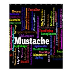 Mustache Shower Curtain 60  X 72  (medium) 