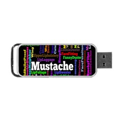 Mustache Portable Usb Flash (one Side)