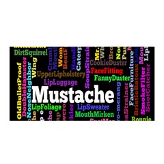 Mustache Satin Wrap