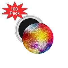 Multi Colour Alpha 1 75  Magnets (100 Pack) 