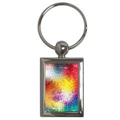 Multi Colour Alpha Key Chains (rectangle)  by Mariart