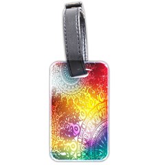 Multi Colour Alpha Luggage Tags (two Sides) by Mariart