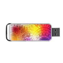 Multi Colour Alpha Portable Usb Flash (one Side)