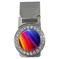 Multicolor Light Beam Line Rainbow Red Blue Orange Gold Purple Pink Money Clips (cz)  by Mariart
