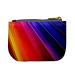 Multicolor Light Beam Line Rainbow Red Blue Orange Gold Purple Pink Mini Coin Purses Back