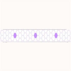 Purple White Hexagon Dots Small Bar Mats