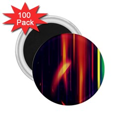 Perfection Graphic Colorful Lines 2 25  Magnets (100 Pack) 