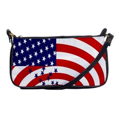 Star Line Hole Red Blue Shoulder Clutch Bags by Mariart