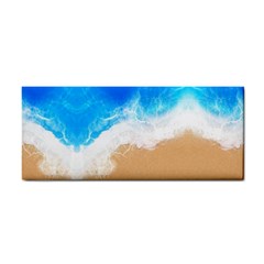 Sand Beach Water Sea Blue Brown Waves Wave Cosmetic Storage Cases by Mariart