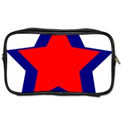 Stars Red Blue Toiletries Bags 2-side