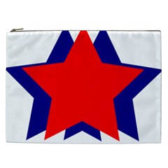Stars Red Blue Cosmetic Bag (xxl) 