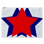 Stars Red Blue Cosmetic Bag (XXL)  Front