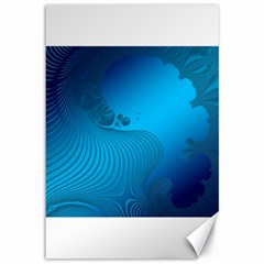 Fractals Lines Wave Pattern Canvas 12  X 18   by Nexatart