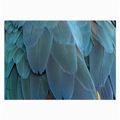 Feather Plumage Blue Parrot Large Glasses Cloth (2-side)