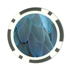 Feather Plumage Blue Parrot Poker Chip Card Guard (10 Pack) by Nexatart