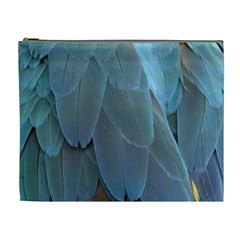 Feather Plumage Blue Parrot Cosmetic Bag (xl) by Nexatart