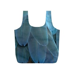 Feather Plumage Blue Parrot Full Print Recycle Bags (s) 