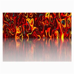 Effect Pattern Brush Red Orange Large Glasses Cloth (2-side) by Nexatart