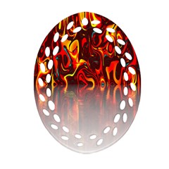 Effect Pattern Brush Red Orange Ornament (oval Filigree) by Nexatart