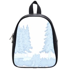 Winter Snow Trees Forest School Bags (small)  by Nexatart