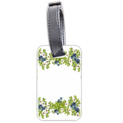 Birthday Card Flowers Daisies Ivy Luggage Tags (two Sides) by Nexatart