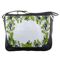 Birthday Card Flowers Daisies Ivy Messenger Bags by Nexatart