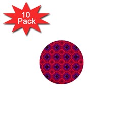 Retro Abstract Boho Unique 1  Mini Buttons (10 Pack) 