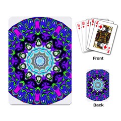 Graphic Isolated Mandela Colorful Playing Card by Nexatart