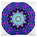 Graphic Isolated Mandela Colorful Large Flano Cushion Case (One Side) Front