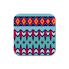 Rhombus hearts and other shapes             Rubber Square Coaster (4 pack