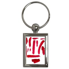 Paint Paint Smear Splotch Texture Key Chains (rectangle)  by Nexatart