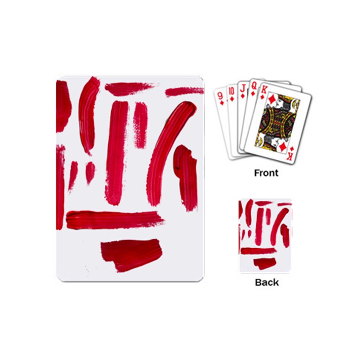 Paint Paint Smear Splotch Texture Playing Cards (Mini) 