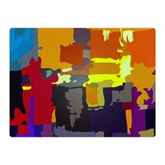 Abstract Vibrant Colour Double Sided Flano Blanket (mini)  by Nexatart