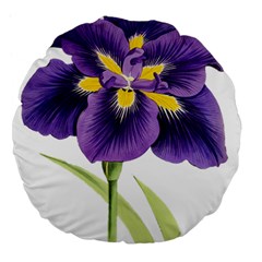 Lily Flower Plant Blossom Bloom Large 18  Premium Flano Round Cushions by Nexatart