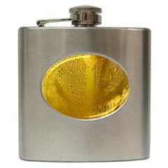 Beer Beverage Glass Yellow Cup Hip Flask (6 Oz) by Nexatart