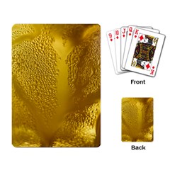 Beer Beverage Glass Yellow Cup Playing Card by Nexatart