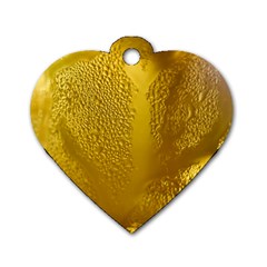 Beer Beverage Glass Yellow Cup Dog Tag Heart (one Side) by Nexatart