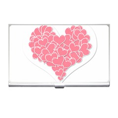 Heart Stripes Symbol Striped Business Card Holders by Nexatart