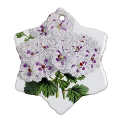 Flower Plant Blossom Bloom Vintage Ornament (snowflake) by Nexatart