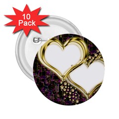 Lover Romantic Couple Apart 2 25  Buttons (10 Pack)  by Nexatart