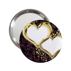 Lover Romantic Couple Apart 2 25  Handbag Mirrors by Nexatart