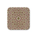 Kaleidoscope Online Triangle Rubber Square Coaster (4 pack)  Front