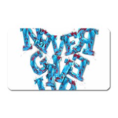 Sport Crossfit Fitness Gym Never Give Up Magnet (Rectangular)