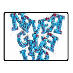 Sport Crossfit Fitness Gym Never Give Up Fleece Blanket (Small)